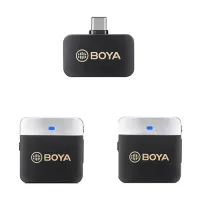 Boya BY-M1V4 2.4GHz Dual-Channel Wireless Microphone System For Android Device